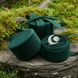Moonstone & Silver Lunar Ring