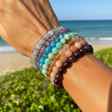 Juego de chakras de pulsera de cuentas Mala de 7 piezas (una pulsera para cada chakra)