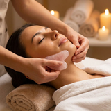 Rose Quartz Gua Sha Facial Massage Stone