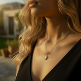 Moonstone & Gold Intuition Necklace -