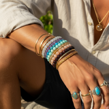 Juego de chakras de pulsera de cuentas Mala de 7 piezas (una pulsera para cada chakra)
