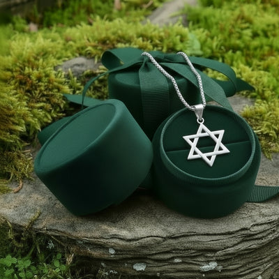 Silver Star of David Necklace