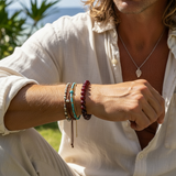 Juego de chakras de pulsera de cuentas Mala de 7 piezas (una pulsera para cada chakra)