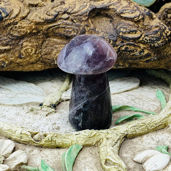 Purple Fluorite Mushroom - mushroom