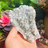 Quartz Cluster With Pyrite Cluster (Item #0027)