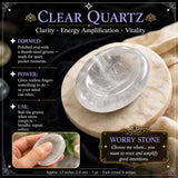 Clear Quartz Worry Stone