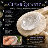 15 Stress Relief Crystal Worry Stones