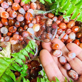 WORKING ON Carnelian Pebble Stones - tumbledstone