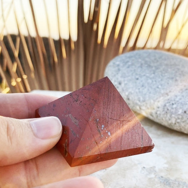 Red Jasper Pyramid - Medium - pyramids