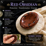 Red Obsidian Worry Stone