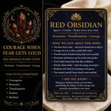 Red Obsidian Worry Stone