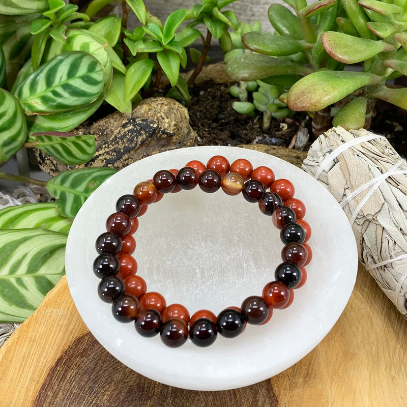 Root Chakra Mala Bracelet Set 🌈