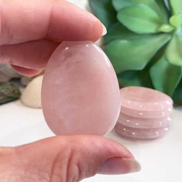 Rose Quartz Worry Stone - worrystone