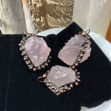 Rose Quartz Soft Soldered Pendant