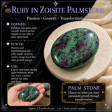 Ruby In Zoisite Palmstone
