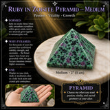 Ruby in Zoisite Pyramids