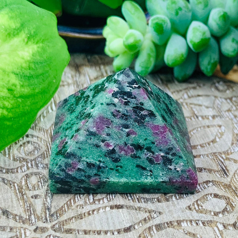 Ruby in Zoisite Pyramid - Small - pyramids