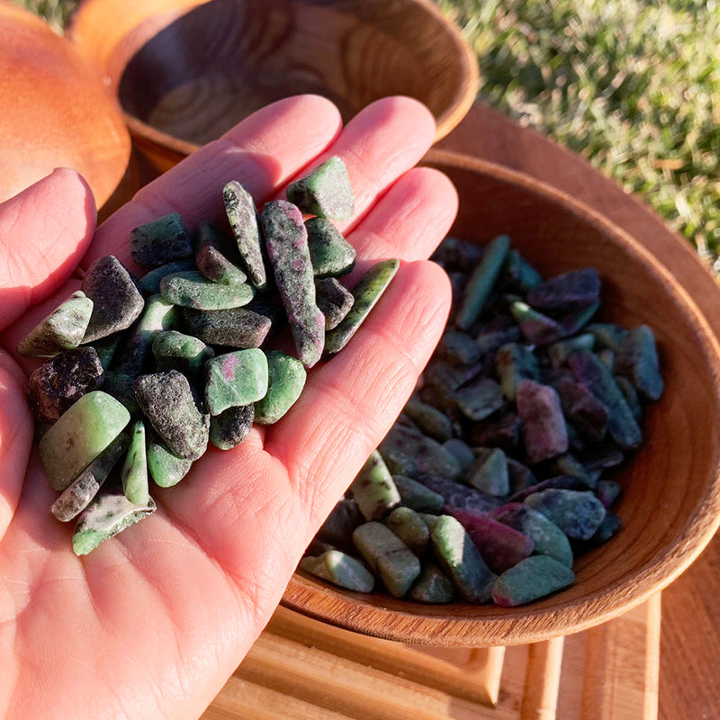 Ruby In Zoisite Mini Gemstones (50 Gram / 1.7oz. Lot)