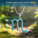 ♏ GEMSTONE JEWELRY EVENT - Scorpio Opal Zodiac Necklace – October 23 to November 21