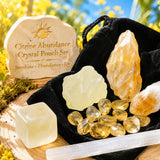 Citrine Abundance Crystal Pouch Set