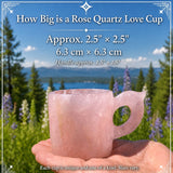 Rosenquarz Liebesbecher