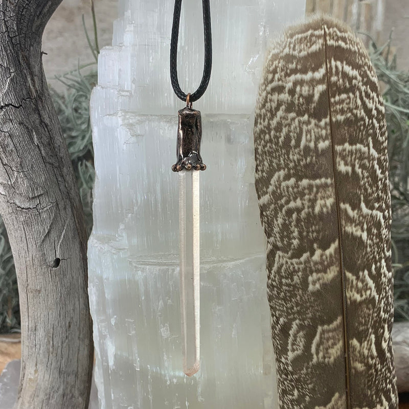 Smoky Quartz Sword Pendant