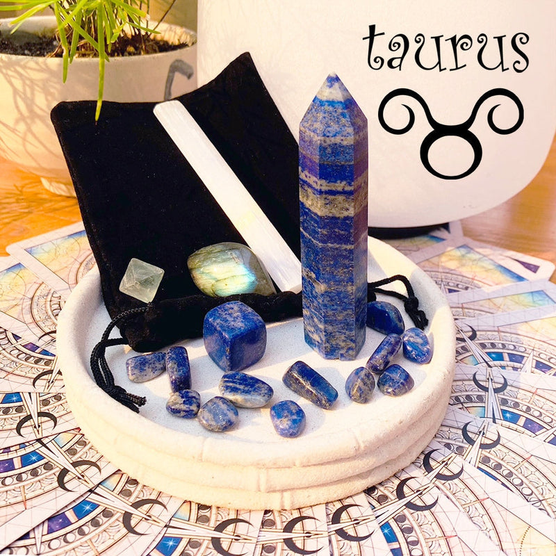 AAA Taurus Zodiac Crystal Fusion Set With Pouch