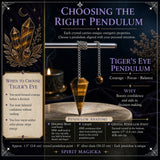 Tiger's Eye Crystal Pendulum