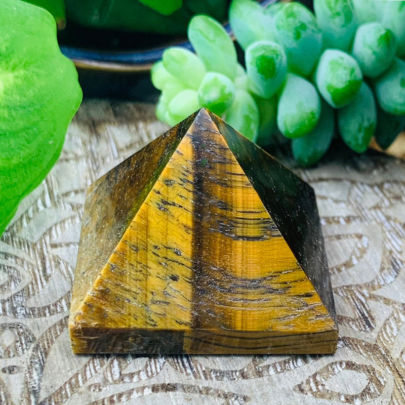 Tiger’s Eye Pyramid - Small - pyramids