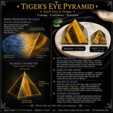 Tiger's Eye Pyramids