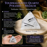 Tourmalinated Quartz Pyramids