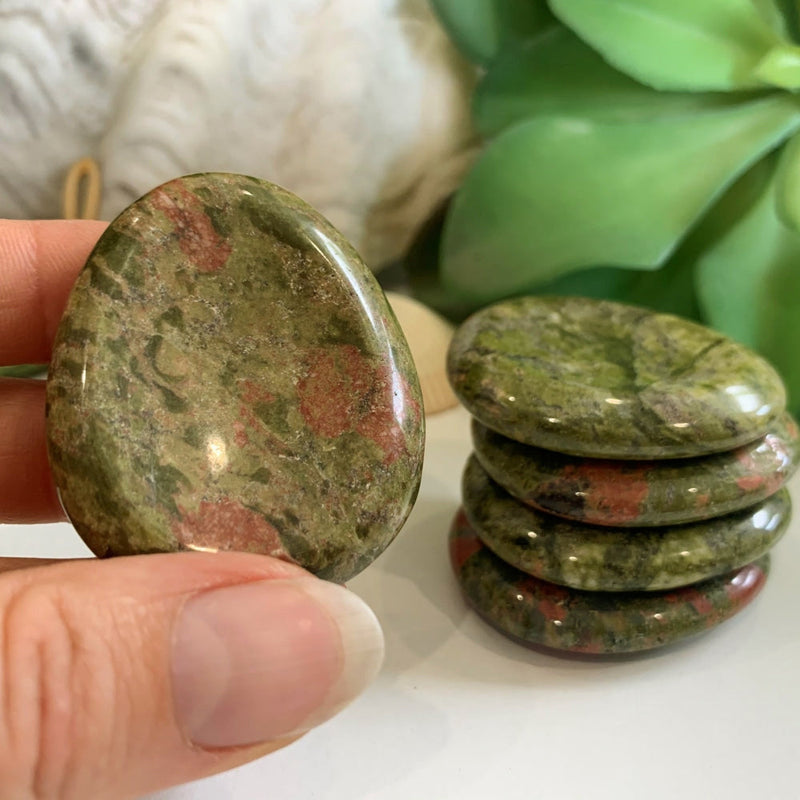 Unakite Worry Stone - worrystone