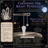 White Quartz Crystal Pendulum