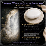 White Wisdom Quartz Palmstone