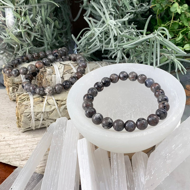 Mala Yooperlite Bracelet With Velvet Pouch